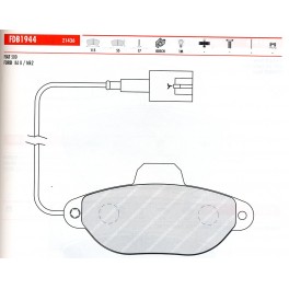 SERIE PASTIGLIE FIAT 500 1.2