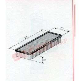 FILTRO ARIA LUPO,POLO  ( 2 pezzi)