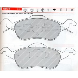 SERIE PASTIGLIE FORD FOCUS  