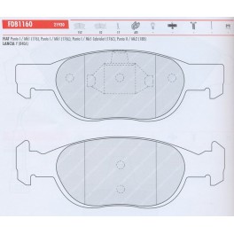 SERIE PASTIGLIE PUNTO 16V-Y 1.2 16V