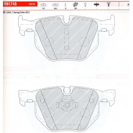 SERIE PASTIGLIE BMW 5,SW E60